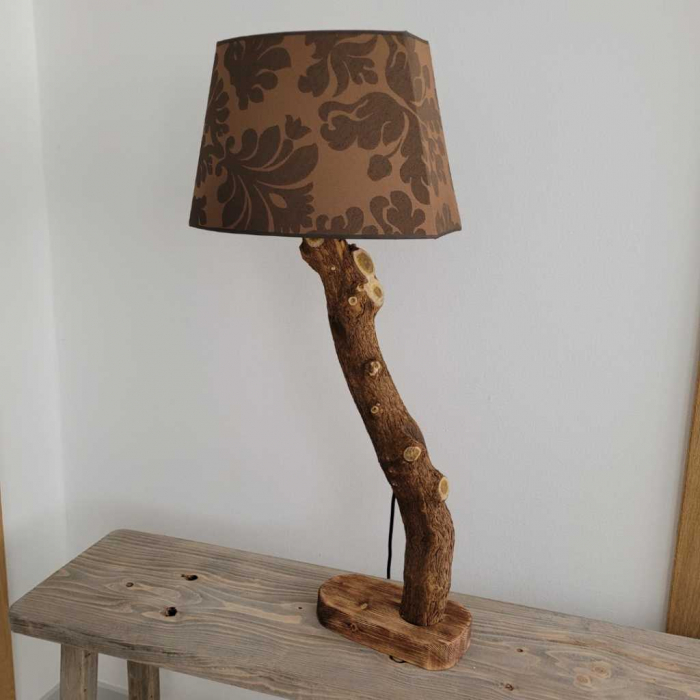 Boomstronk lamp (Ringwiel)