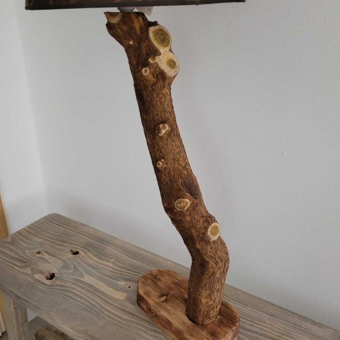 Boomstronk lamp (Ringwiel) - Image 2